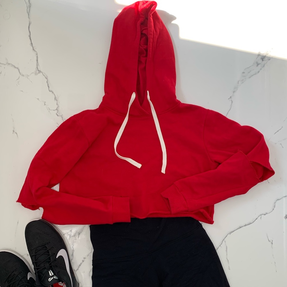 F21 Reworked Cropped Sweater - Picture 1 of 8